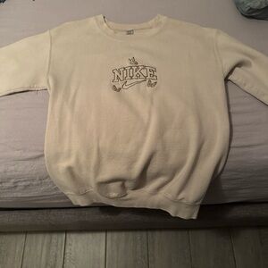 Nike Beige Crewneck Men's Sweater